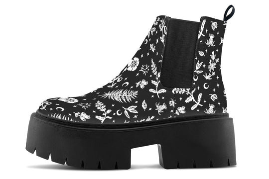 Green Witch Platform Chelsea Boots
