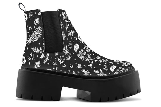 Green Witch Platform Chelsea Boots