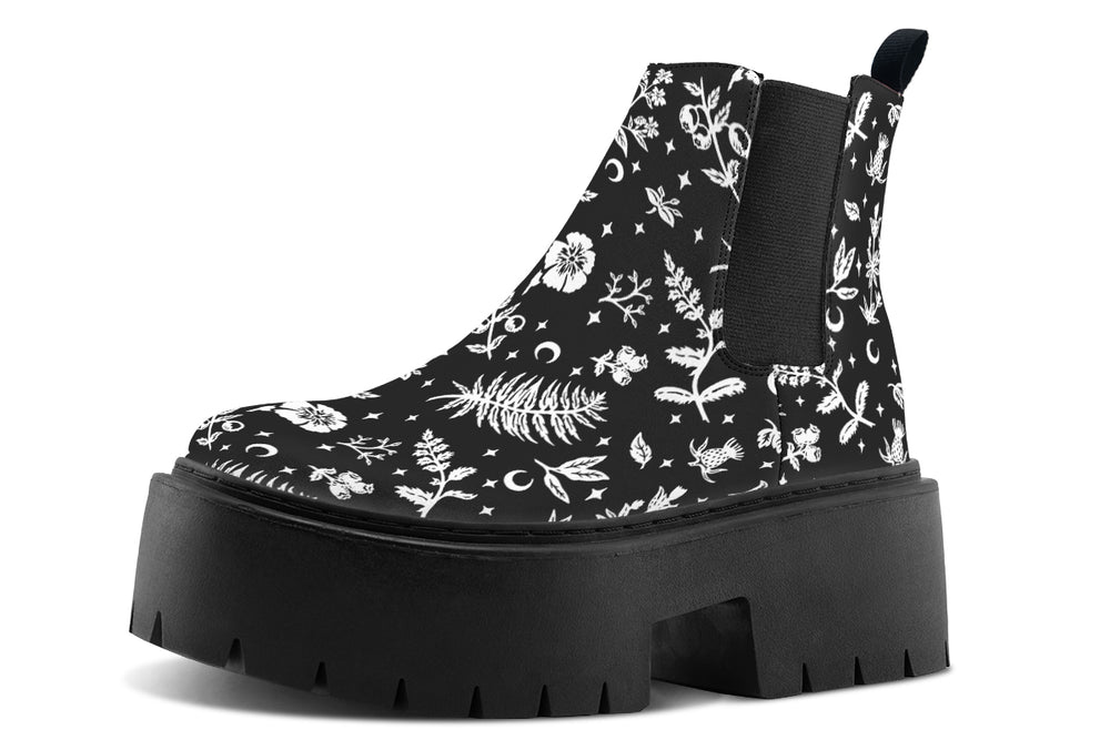 Green Witch Platform Chelsea Boots