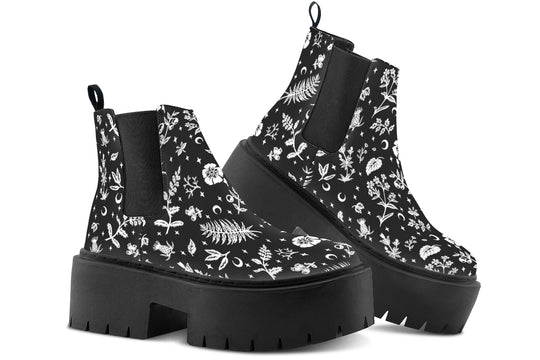 Green Witch Platform Chelsea Boots