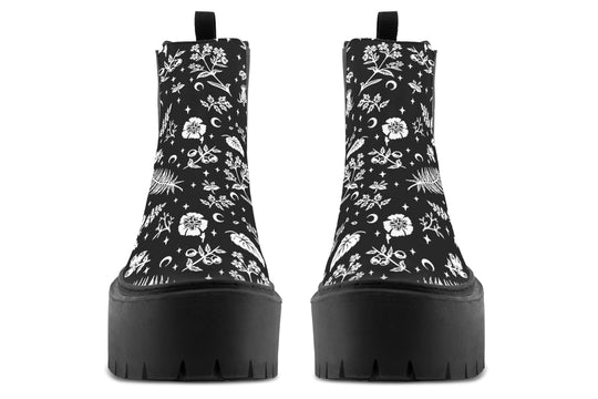 Green Witch Platform Chelsea Boots