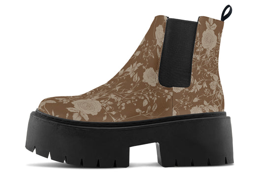 Hazel Rose Romance Platform Chelsea Boots