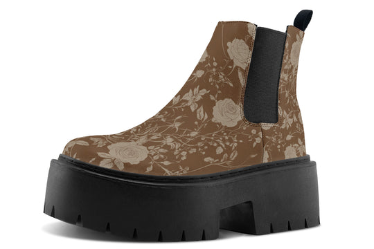 Hazel Rose Romance Platform Chelsea Boots
