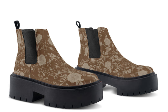 Hazel Rose Romance Platform Chelsea Boots