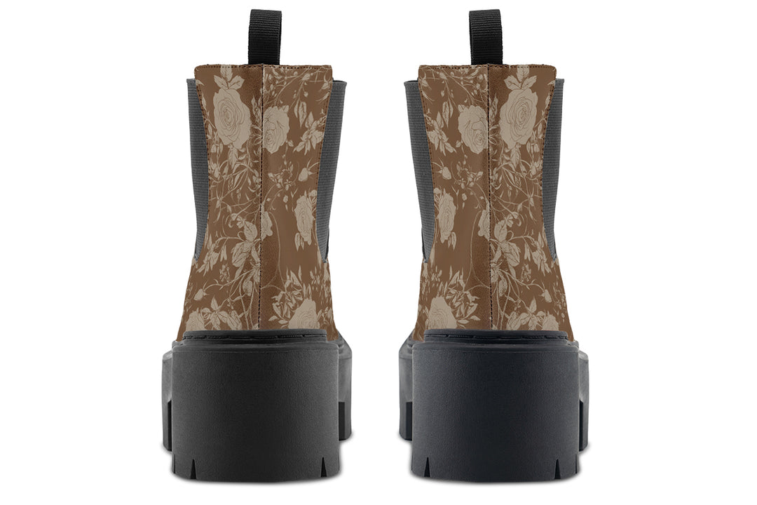 Hazel Rose Romance Platform Chelsea Boots