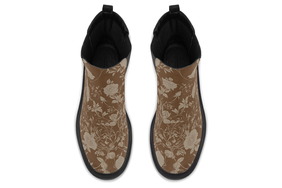 Hazel Rose Romance Platform Chelsea Boots