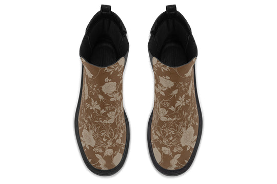 Hazel Rose Romance Platform Chelsea Boots