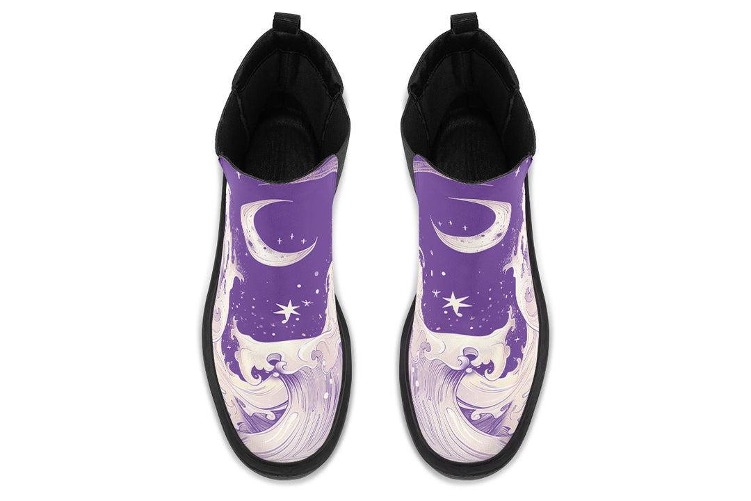 Lavender Lunar Tide Platform Chelsea Boots