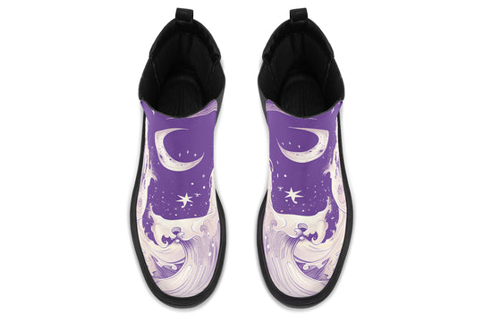 Lavender Lunar Tide Platform Chelsea Boots
