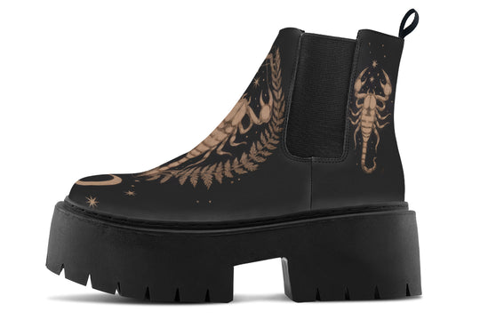 Liber Scorpius Platform Chelsea Boots