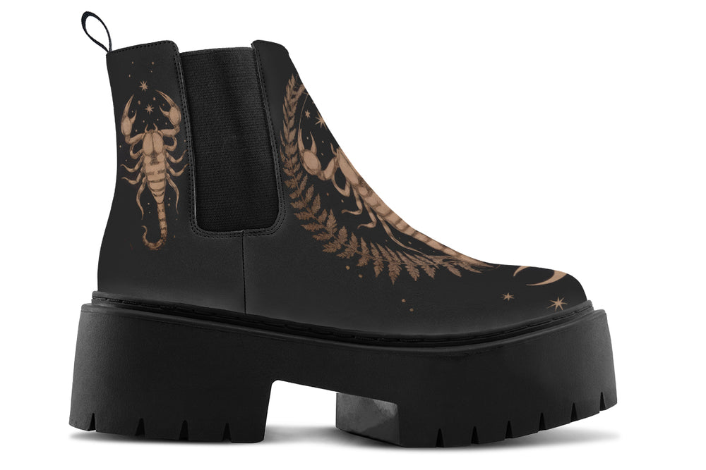 Liber Scorpius Platform Chelsea Boots