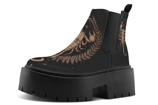 Liber Scorpius Platform Chelsea Boots