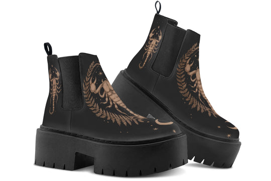 Liber Scorpius Platform Chelsea Boots