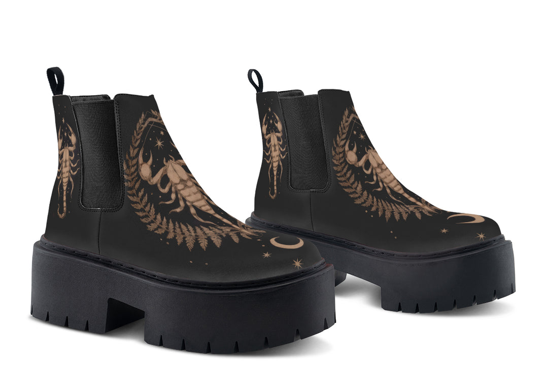 Liber Scorpius Platform Chelsea Boots