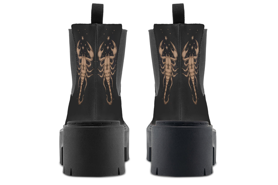 Liber Scorpius Platform Chelsea Boots