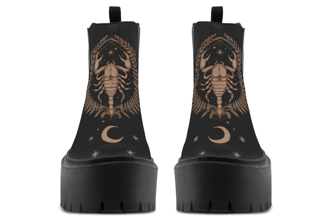 Liber Scorpius Platform Chelsea Boots
