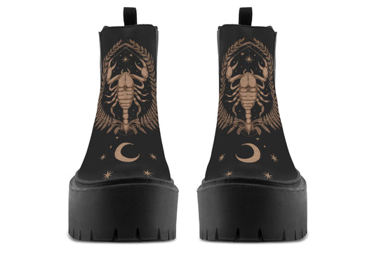 Liber Scorpius Platform Chelsea Boots