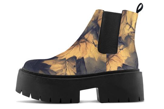Midnight Maple Platform Chelsea Boots
