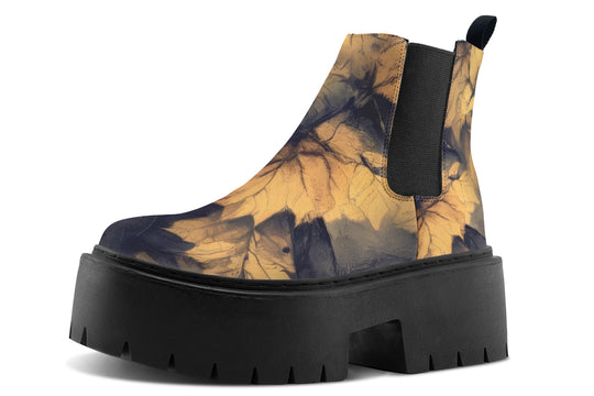 Midnight Maple Platform Chelsea Boots