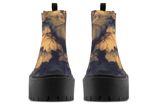 Midnight Maple Platform Chelsea Boots