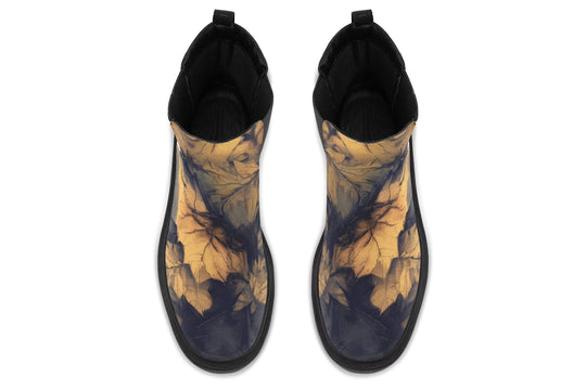 Midnight Maple Platform Chelsea Boots