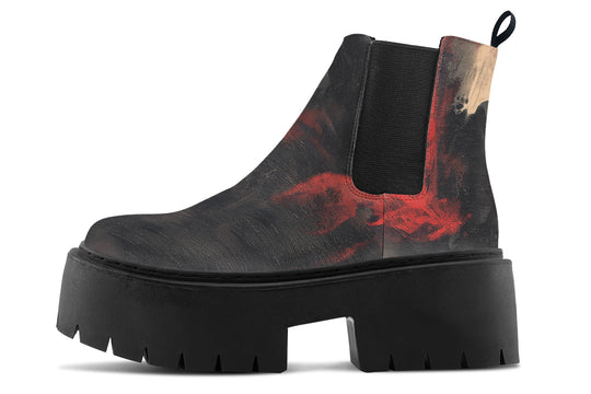 Molten Obsidian Platform Chelsea Boots