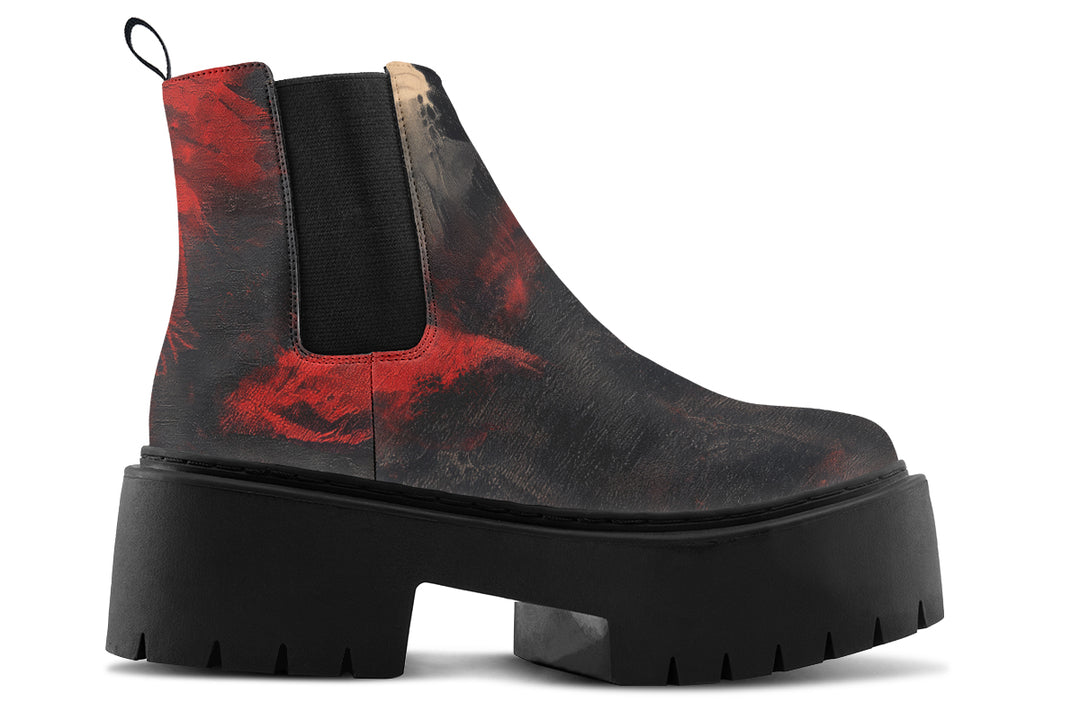 Molten Obsidian Platform Chelsea Boots