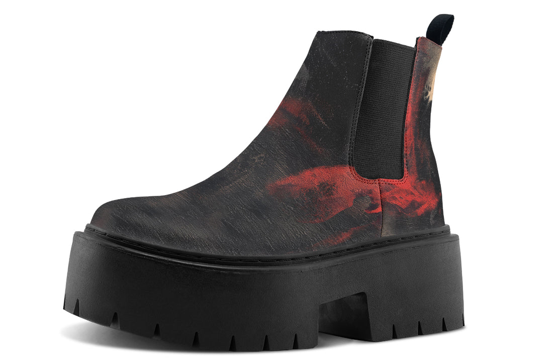 Molten Obsidian Platform Chelsea Boots