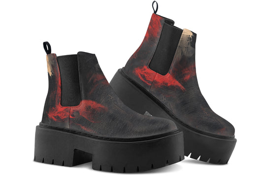 Molten Obsidian Platform Chelsea Boots