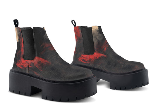Molten Obsidian Platform Chelsea Boots