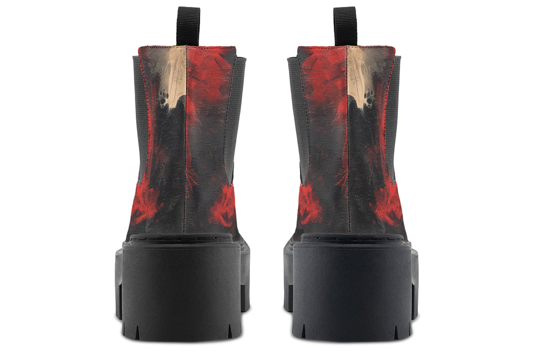Molten Obsidian Platform Chelsea Boots