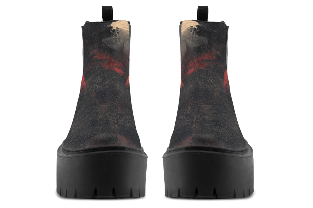 Molten Obsidian Platform Chelsea Boots