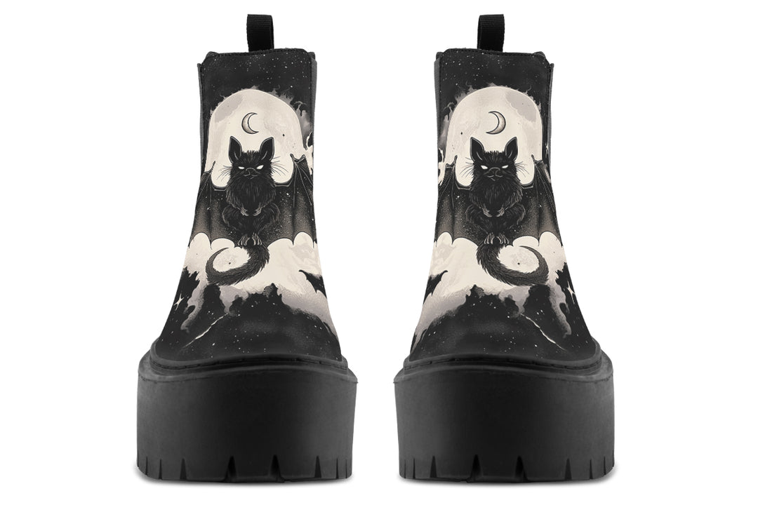 Moonlit Bat Platform Chelsea Boots