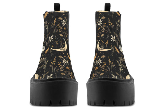 Moonlit Botanica Platform Chelsea Boots