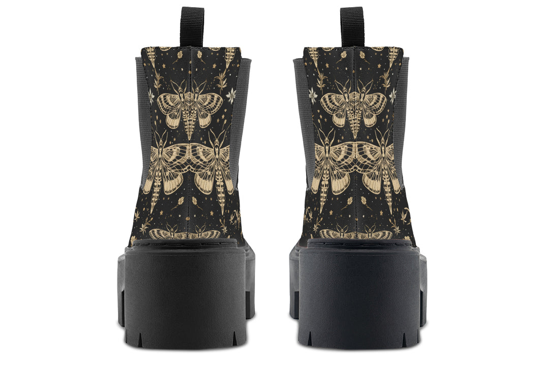 Moth Arcana Platform Chelsea Boots