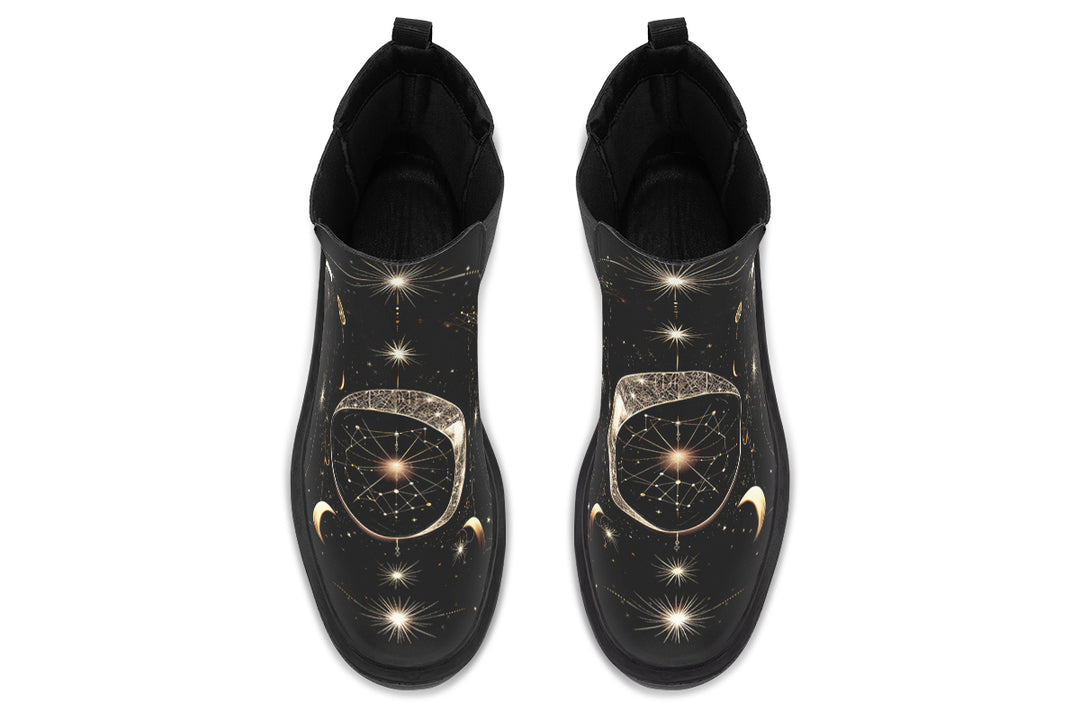Mystic Cat Platform Chelsea Boots