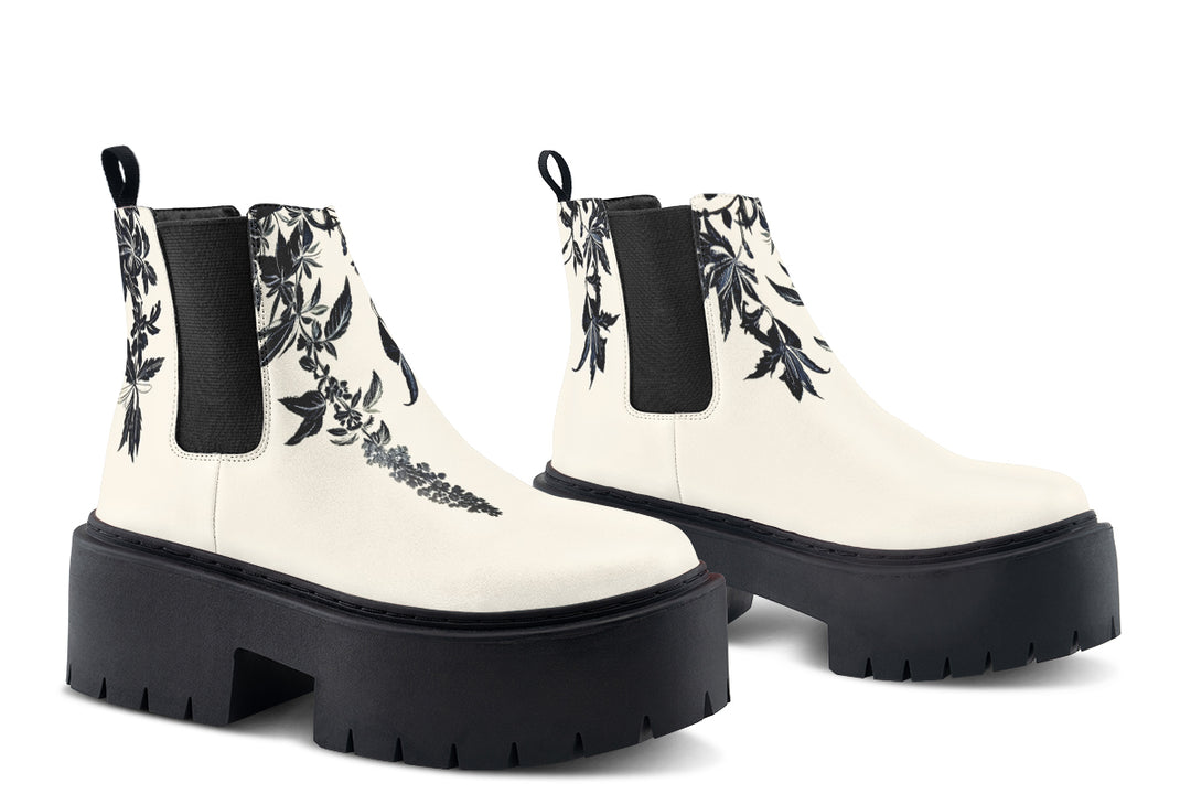 Night Ivy Platform Chelsea Boots