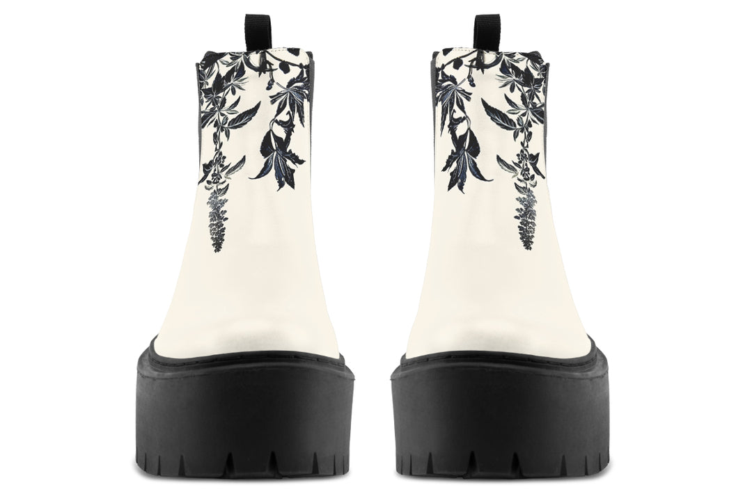Night Ivy Platform Chelsea Boots
