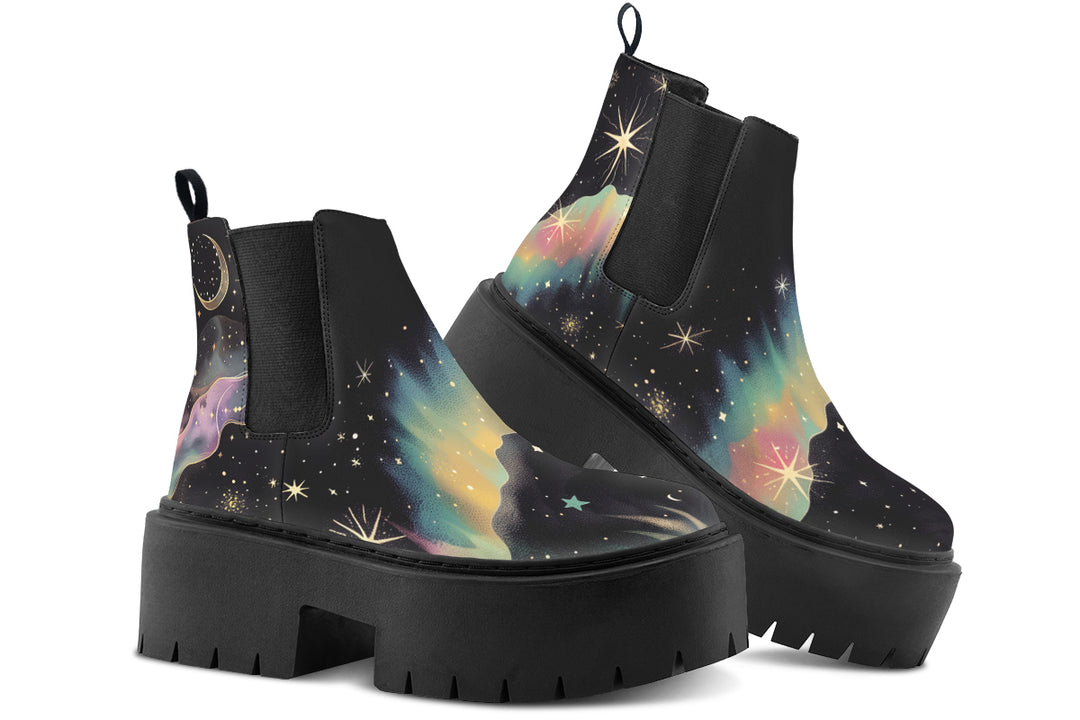 Northern Lights Platform Chelsea Boots