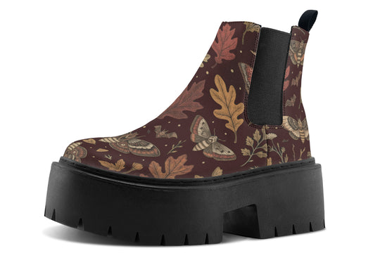 Oak Shadow Platform Chelsea Boots