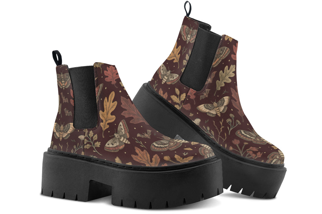 Oak Shadow Platform Chelsea Boots