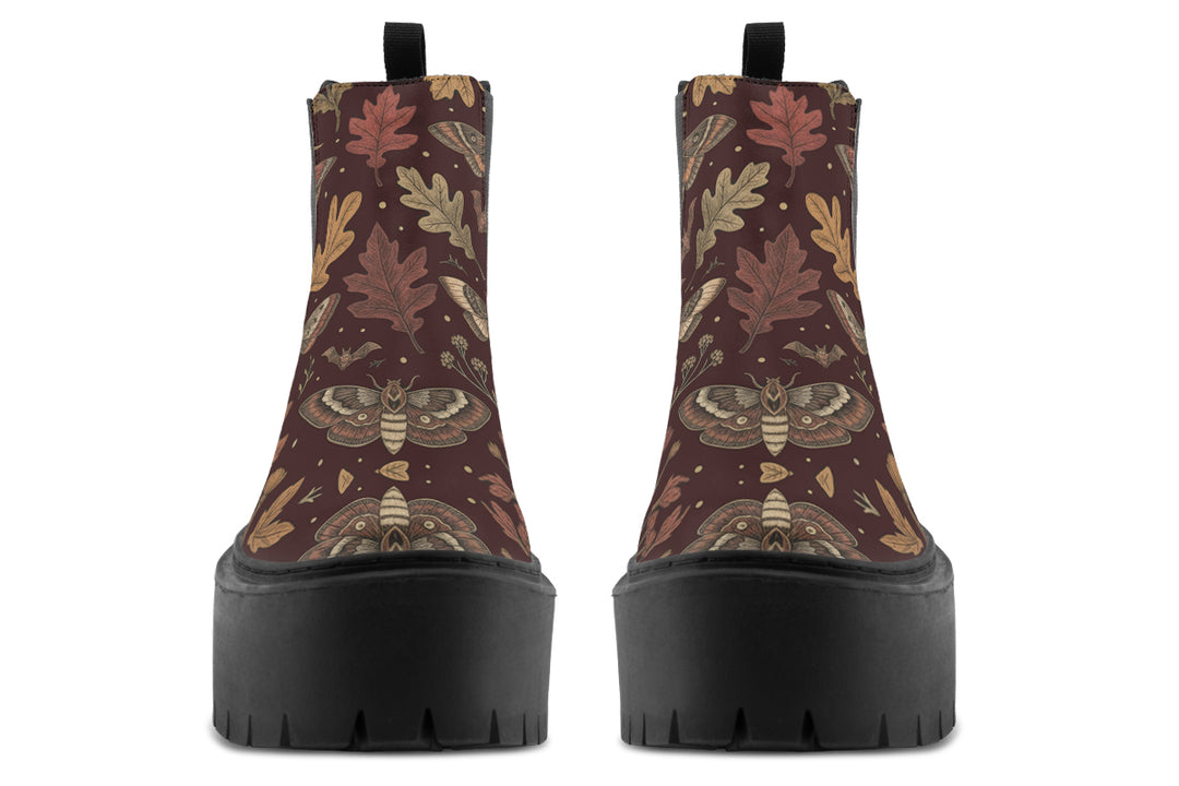 Oak Shadow Platform Chelsea Boots