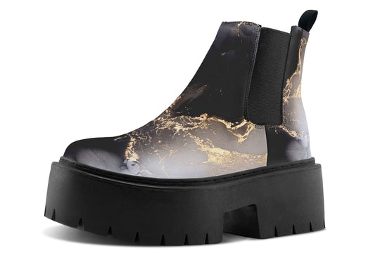 Obsidian Vein Platform Chelsea Boots