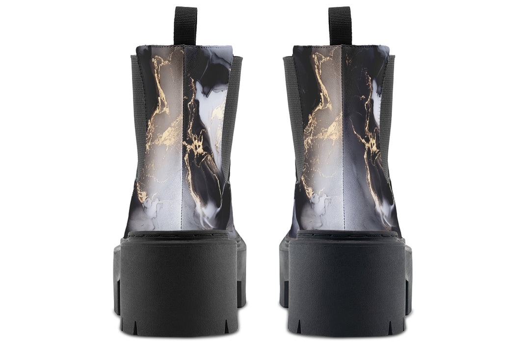 Obsidian Vein Platform Chelsea Boots