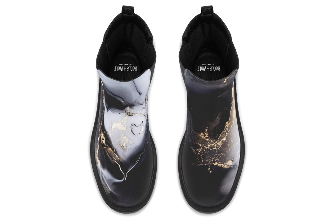 Obsidian Vein Platform Chelsea Boots
