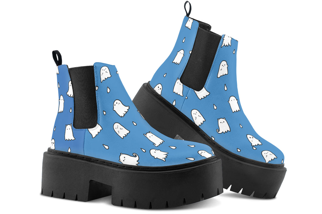 Ocean Ghost Party Platform Chelsea Boots