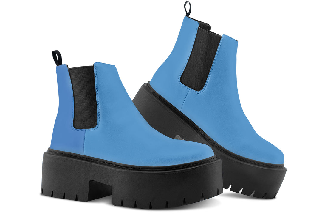 Ocean Wave Platform Chelsea Boots