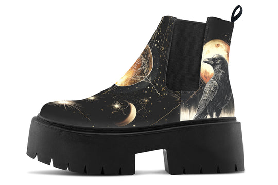 Oracle Raven Platform Chelsea Boots
