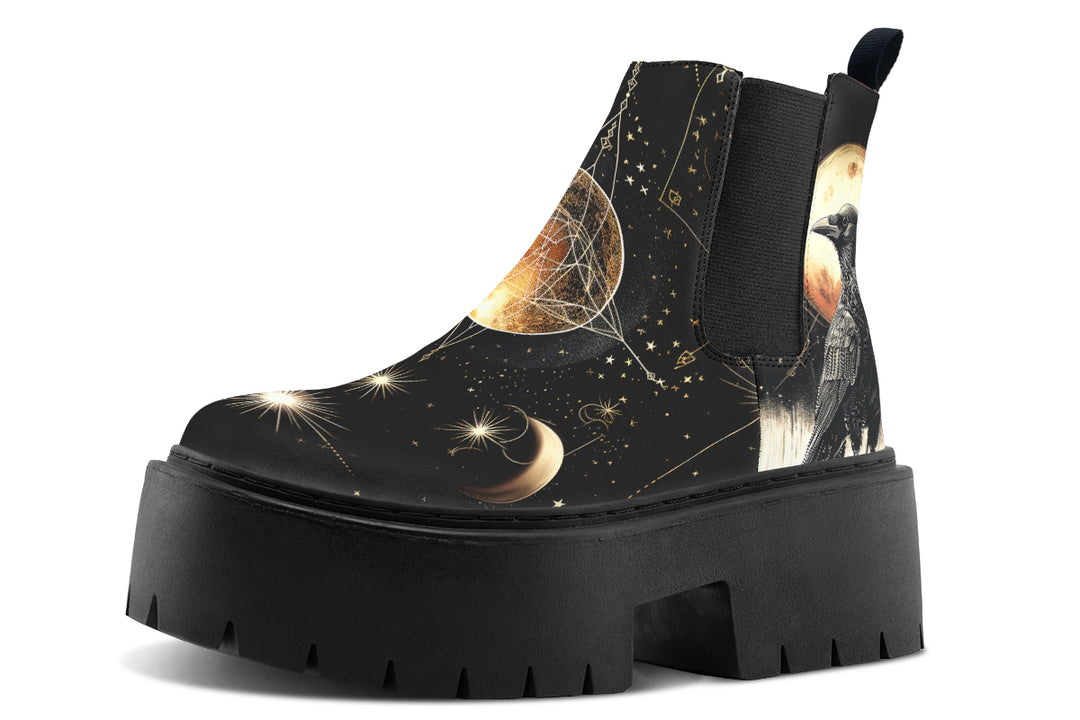 Oracle Raven Platform Chelsea Boots