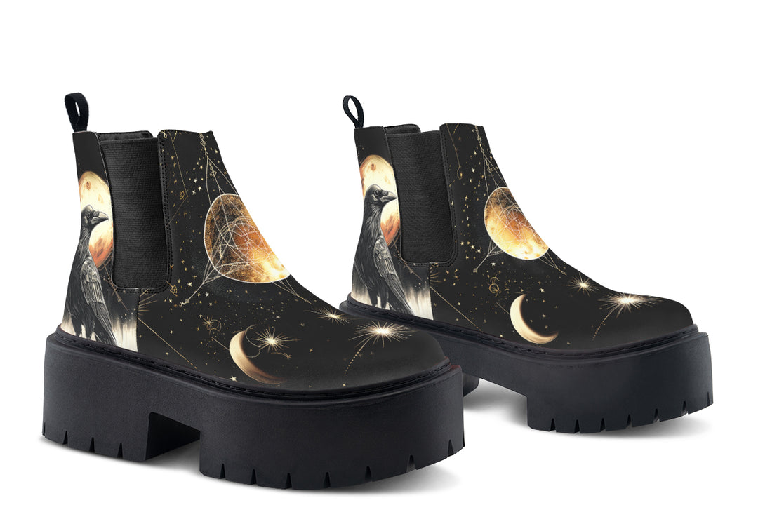 Oracle Raven Platform Chelsea Boots